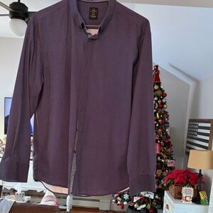 Michael Strahan dark blue button down Men’s XL Slim Fit great condition